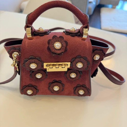 Zac posen floral satchel - zac,
