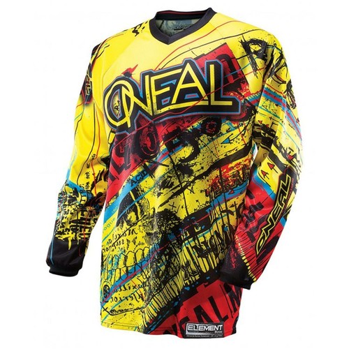 Neal jersey acid gelb - gelb, rot