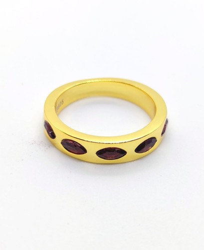 Granat stein ring - stein, ring,