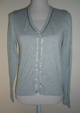 Casa Blanca Strickjacke Cardigan Jacke schick Grau Gr. M