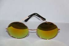 SONNENBRILLE GLÄSER RUND GOLD