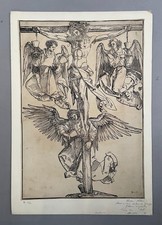 Christus am Kreuz umgeben von