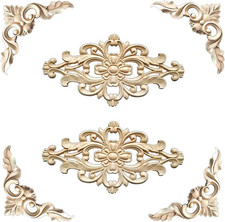 Holzornamente 6 Stück Holz