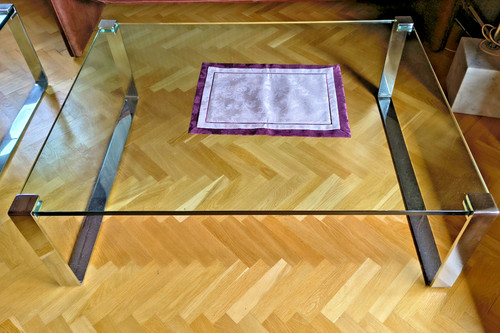 Glastisch couchtisch vintage - couchtisch,,