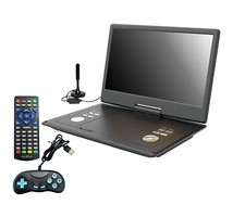 14 Zoll (36 cm) portabler TV und LCD-Monitor mit DVD-Player, Spielefunktion TOP