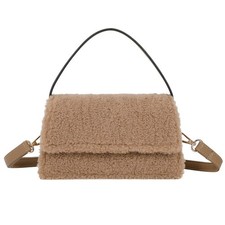Gallantry Damen Plüsch Handtasche Rosino-Fluffy mit Magnetverschluss