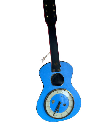 Vintage wanduhr gitarre ameise - vintage,
