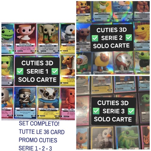 Komplettset cuties 3d serie - komplettset, !