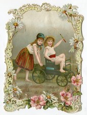 Oblaten scrap die cut chromo