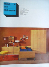 MÖBEL UND WOHNRAUM 4- 1973 April DDR Wohnhochhaus-Erfurt ZUM GÜLDENEN BOCK Kunst