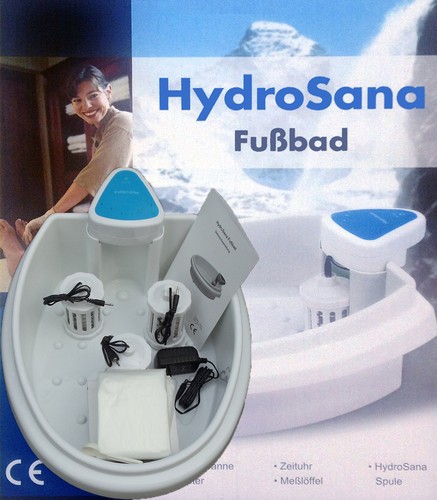 Hydrosana fußbad mit 3 - fußbad,,