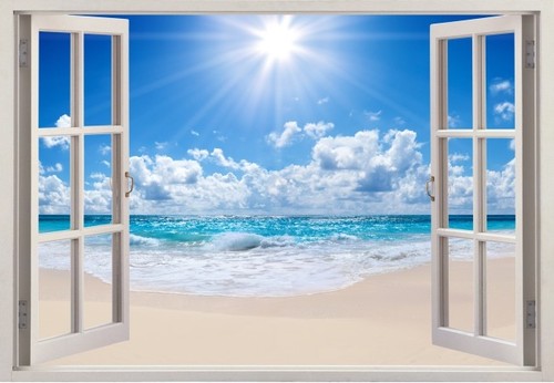 Wandtattoo ozean meer fenster - ozean,