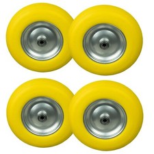 4x PU Rad Schubkarrenrad für
