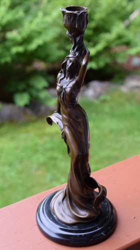 Art nouveau bronzefigur - art,