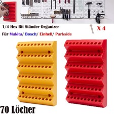ABS 70 Löcher Wandhalterung Halter 1/4 In Hex Bit Halter Für Parkside/Einhell DE
