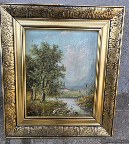 Kleines ölgemälde landschaft - kleines,