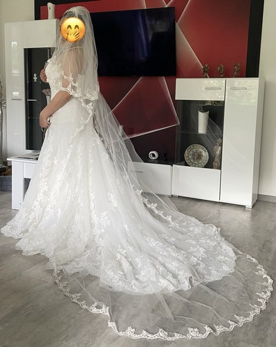 Brautkleid mit schleppe 36 - mit, gr.