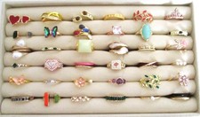 Konvolut Modeschmuck  36 Ringe