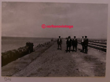 Nordsee Insel Sylt Bau des Hindenburgdamm Postkarte Ansichtskarte