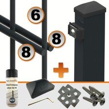 Doppelstabzaun 8/6/8 Zaunanlage Gittermatte Zaunelement Stabmatte Gitterzaun