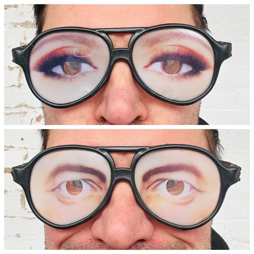 Verrückte augen brille lustig - augen,