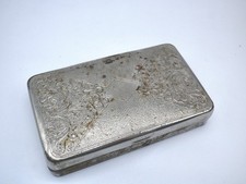 Blechdose Zigarettendose Pillendose alt mit Muster ca. 10,5x6,5x2 cm sn210