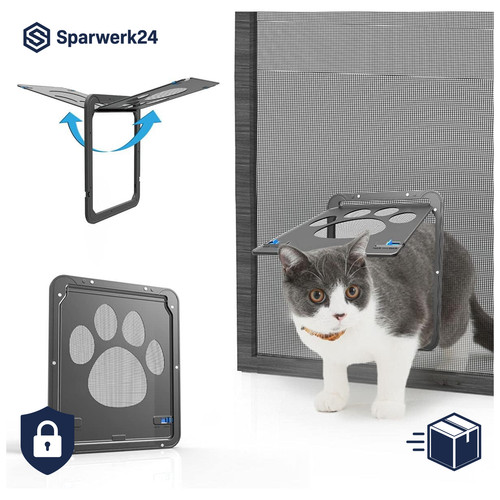 Katzenklappe für moskitonetz - katzenklappe,