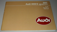 Owner´s Manual Audi 4000S