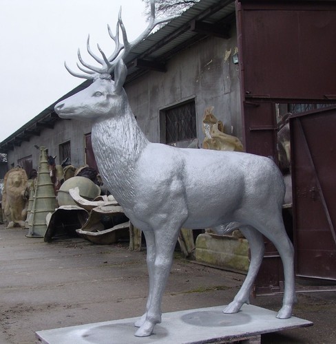 Hirsch xxl lebensgroß deko - 3d,