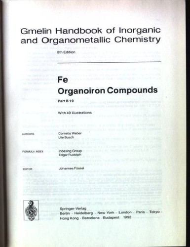 Gmelin handbook inorganic - of,
