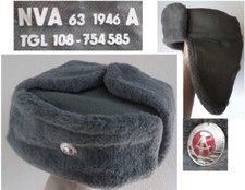 DDR NVA Grenztruppen 1977 Wintermütze 63 61  für W- Uniform East german army hat