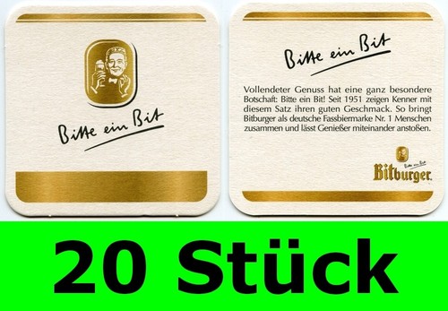 Stück bierdeckel bitburger - 20,