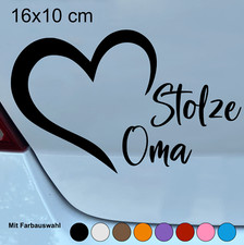 Autoaufkleber Stolze Oma A0503