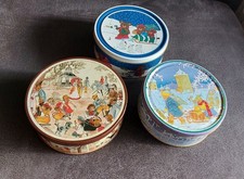3 Blechdosen - Keksdosen - Plätzchen Weihnachten rund