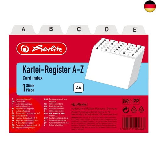 Herlitz 1500669 karteiregister - 1500669,