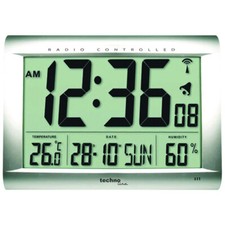 Technoline WS8009 Funkwanduhr | DCF-77 Funkuhr | Datums- & Wochentagsanzeige