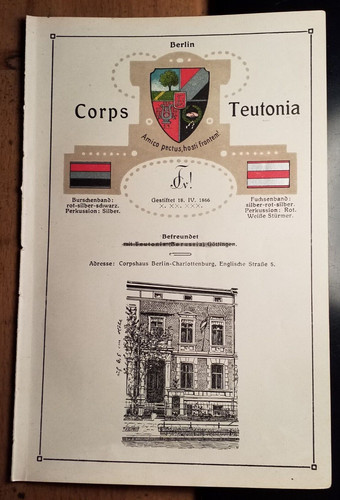 Corps teutonia berlin - corps, wappen