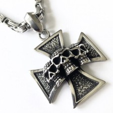 SKULL ANHÄNGER KETTE EISERNES