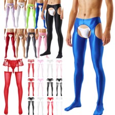 DE Herren Sexy Spitze Strumpfhose Gay Dessous Strümpfe Strumpfhosen Unterwäsche