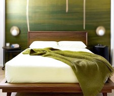 100%  Leinen Spannbettlaken 90x200 cm stonewashed weich creme-weiß Neu