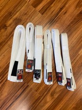 2. Wahl SET Ju-Sports Brazilian Jiu-Jitsu Gürtel weiß - BJJ Belt white - 6 Stück