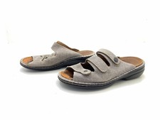Finn Comfort Damen Sandale Sandalette Pantolette Grau Gr. 40 (UK 6,5)