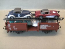 Märklin H0 84613-95701 DB Autotransportwagen, werksseitig mit4 Oldtimern beladen