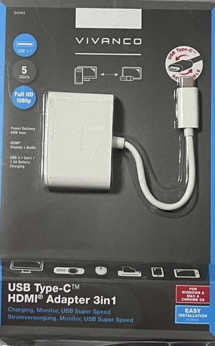Vivanco adapter usb stecker - adapter,