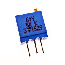 2x 64Y5K Spindeltrimmer Potentiometer Trimmpoti Poti 5kΩ 500mW THT ±10% # 712790