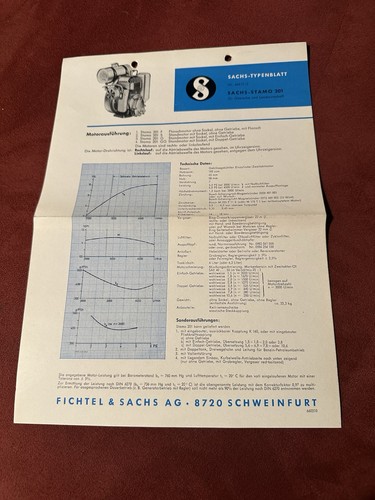 Sachs stamo 201 typenblatt - sachs,