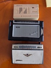 3 Transistor-Radios: PHILIPS nicolette Sharp BX-327? Captain Deluxe 1,5kg #19.7E