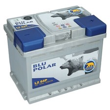 Autobatterie Bären 12V 64Ah 610A/EN Blu Polar Starterbatterie Wartungsfrei