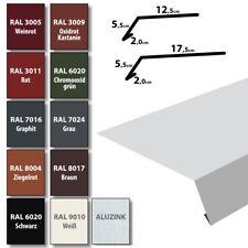 1m TRAUFBLECH pulverbeschichtetes Rinneneinhang Dachblech Rinneneinhang Traufe