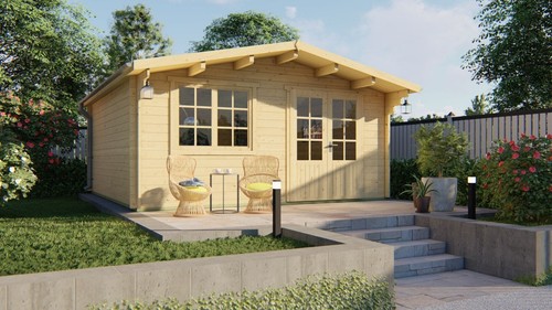 34mm gartenhaus 500x500cm - 34mm,